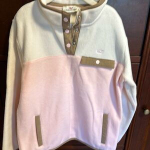 Vineyard Vines girls 10/12 cozy button up fleece.